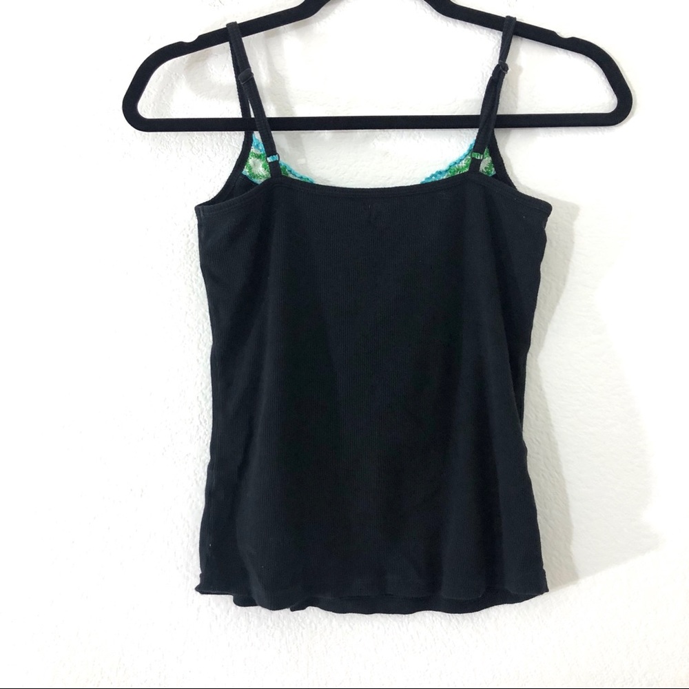 Free People Embroidered Basic Spaghetti Tank Top - image 3